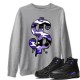 DOLLAR CAMO SWEATSHIRT - AIR JORDAN 12 DARK CONCORD