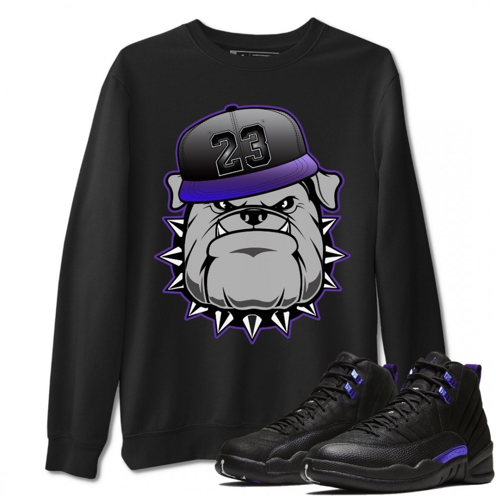 ENGLISH BULLDOG SWEATSHIRT - AIR JORDAN 12 DARK CONCORD