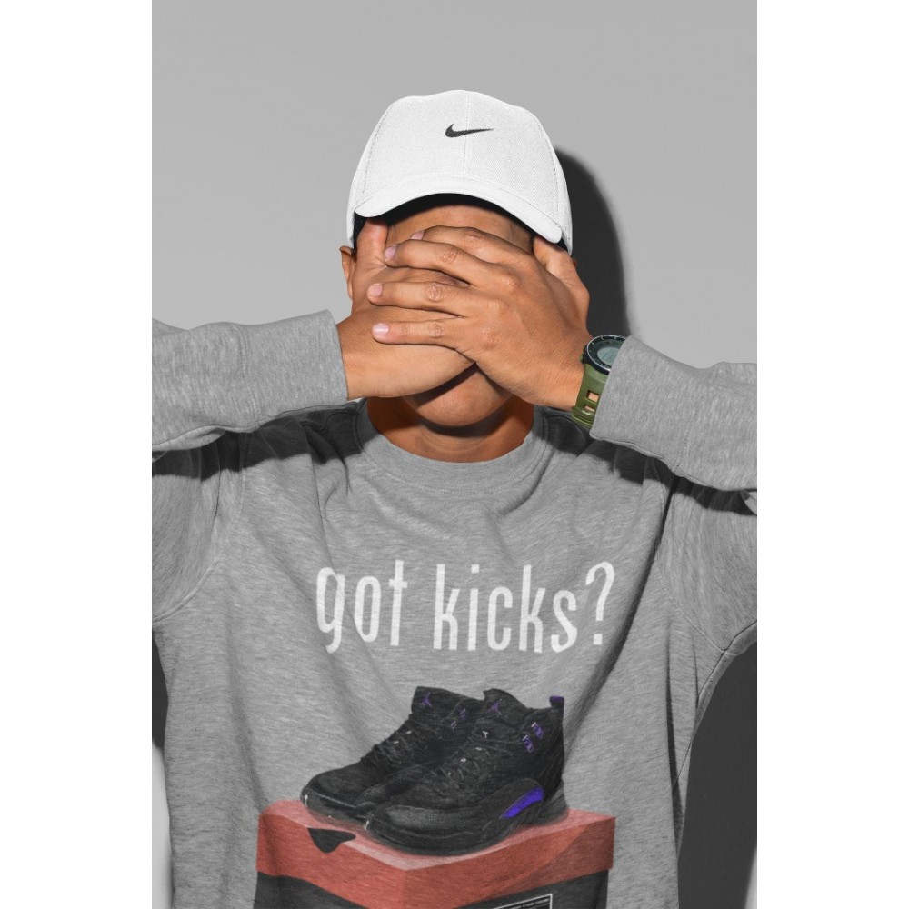 GOT KICKS SWEATSHIRT - AIR JORDAN 12 DARK CONCORD