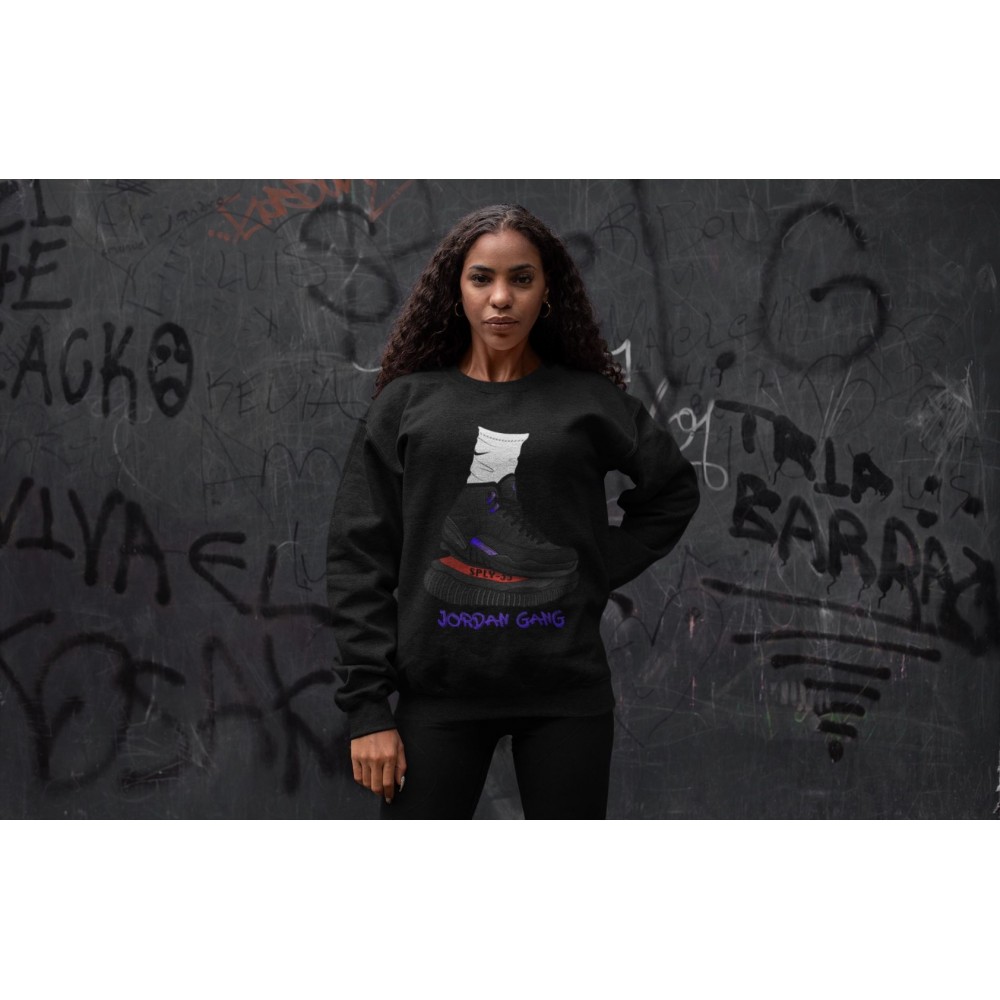 JORDAN GANG SWEATSHIRT - AIR JORDAN 12 DARK CONCORD