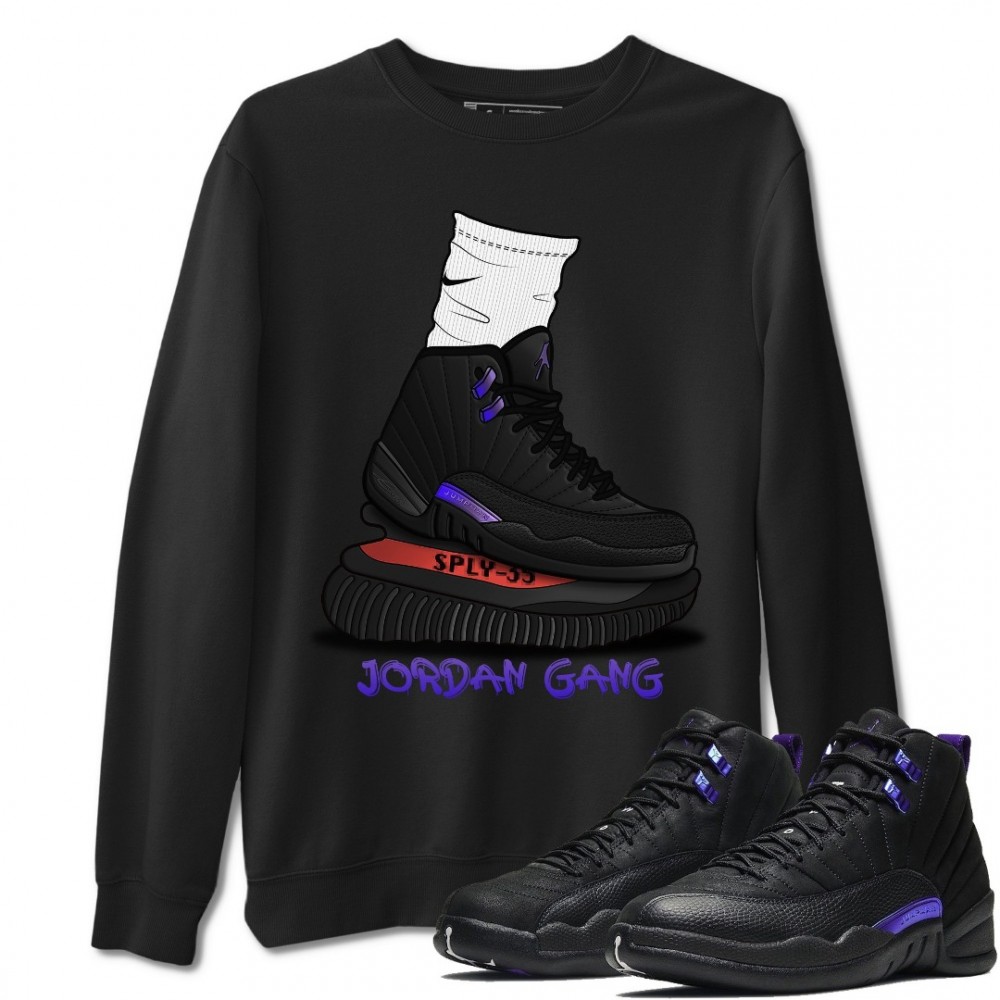 JORDAN GANG SWEATSHIRT - AIR JORDAN 12 DARK CONCORD