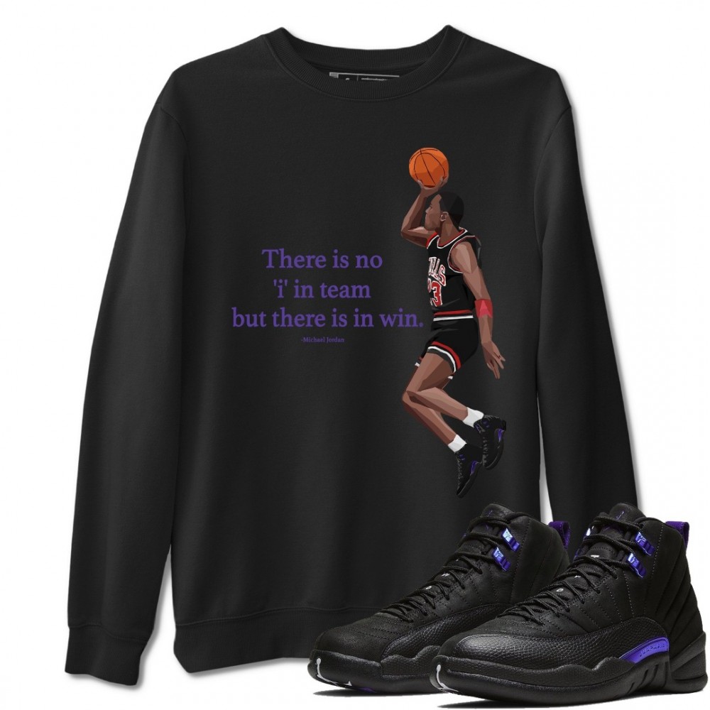 MICHAEL JORDAN SWEATSHIRT - AIR JORDAN 12 DARK CONCORD