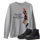 MICHAEL JORDAN SWEATSHIRT - AIR JORDAN 12 DARK CONCORD