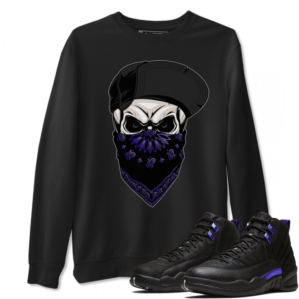 SKULL HAT SWEATSHIRT - AIR JORDAN 12 DARK CONCORD