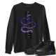 SNAKE SWEATSHIRT - AIR JORDAN 12 DARK CONCORD