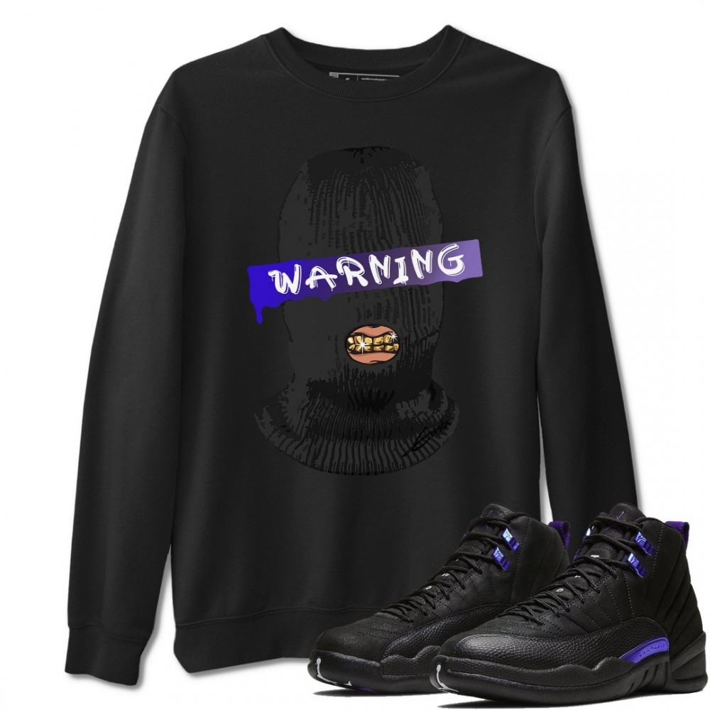 WARNING SWEATSHIRT - AIR JORDAN 12 DARK CONCORD