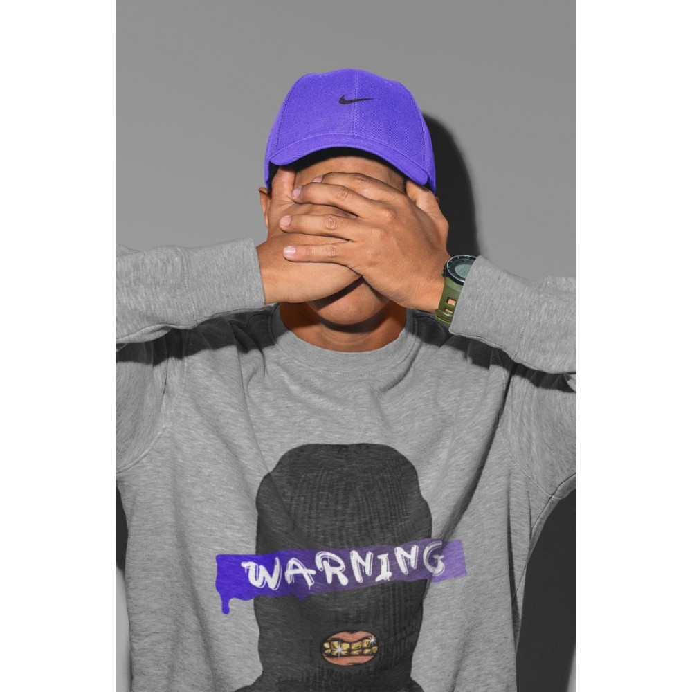 WARNING SWEATSHIRT - AIR JORDAN 12 DARK CONCORD