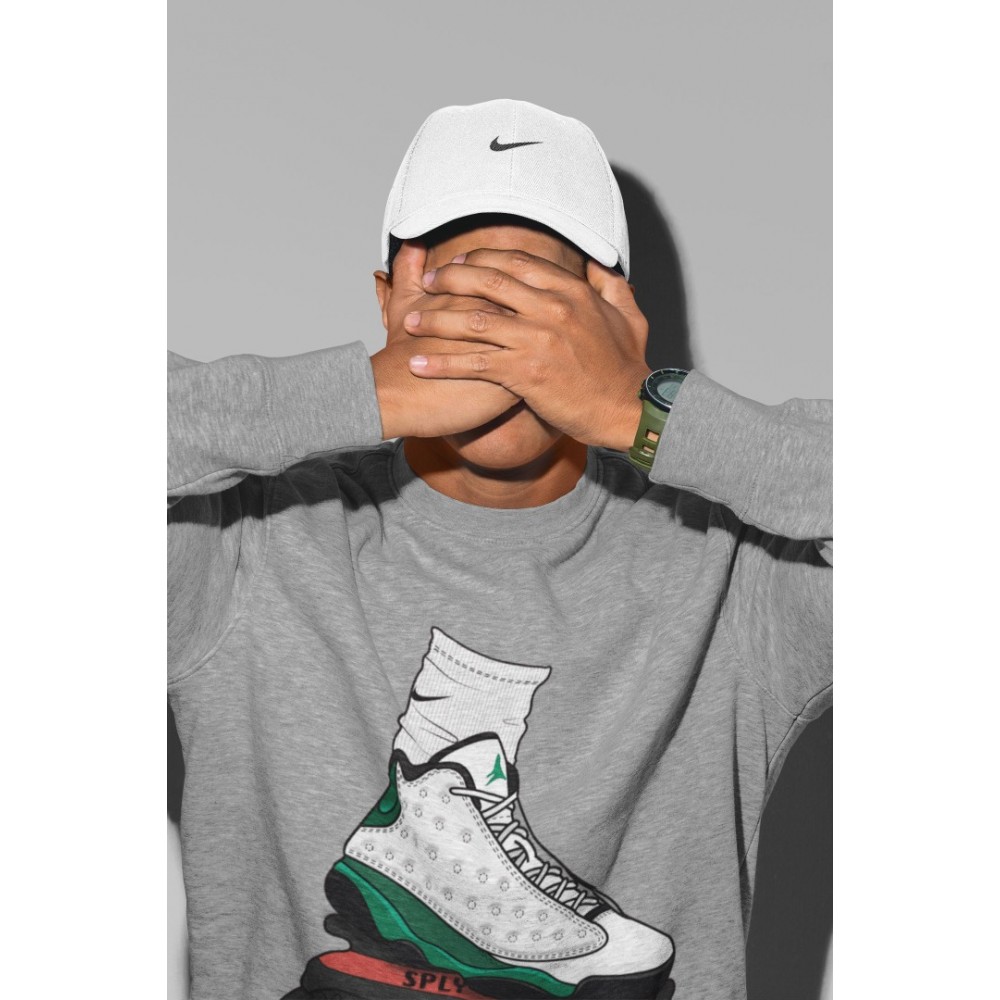 JORDAN GANG SWEATSHIRT - AIR JORDAN 13 LUCKY GREEN