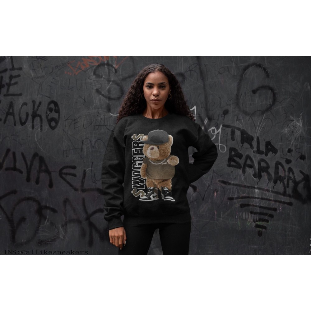 BEAR SWAGGERS SWEATSHIRT - AIR JORDAN 1 DARK MOCHA