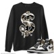 DOLLAR CAMO SWEATSHIRT - AIR JORDAN 1 DARK MOCHA