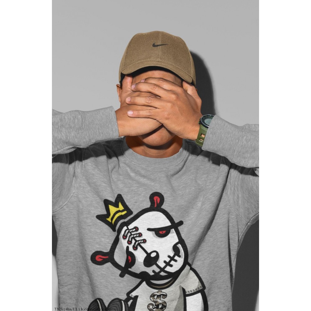 DEAD DOLLS SWEATSHIRT - AIR JORDAN 1 DARK MOCHA