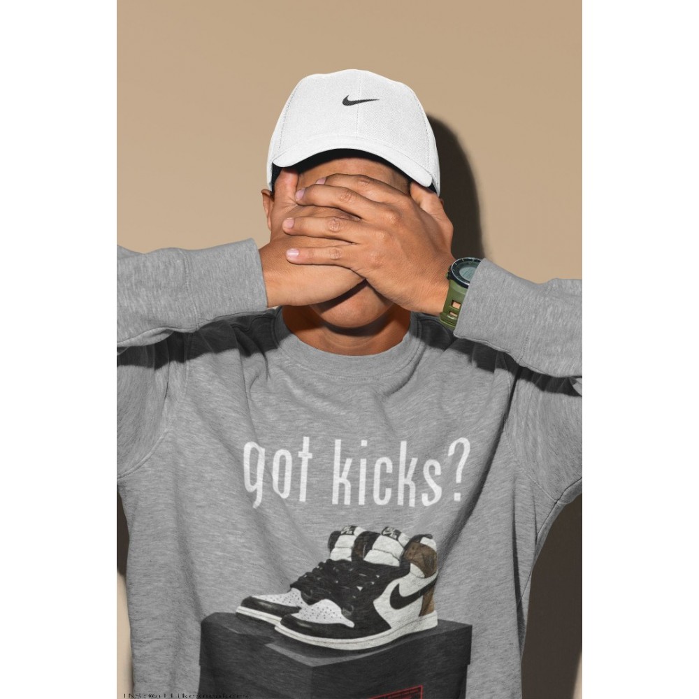 GOT KICKS SWEATSHIRT - AIR JORDAN 1 DARK MOCHA