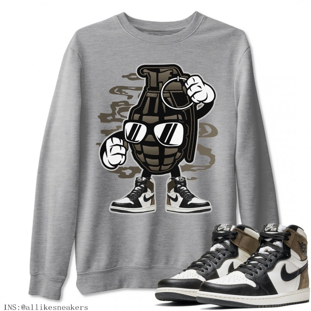 GRENADE SWEATSHIRT - AIR JORDAN 1 DARK MOCHA