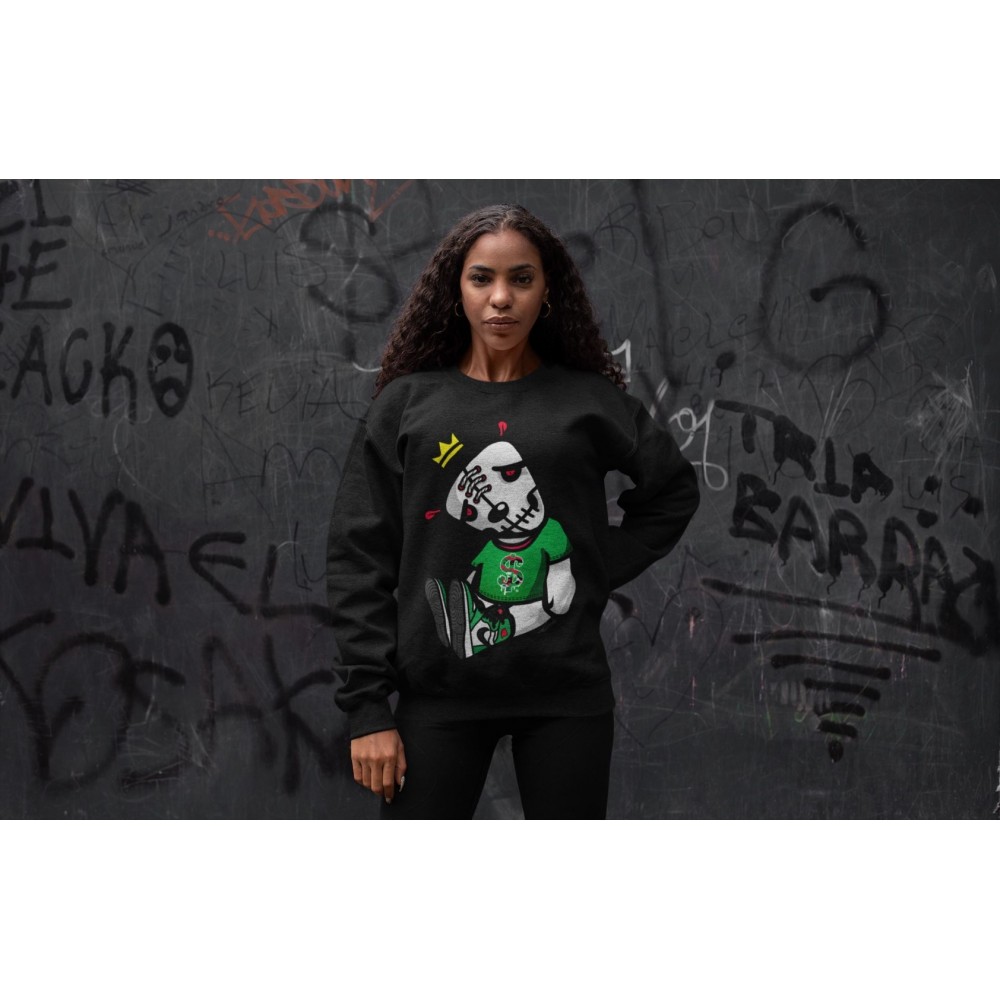 DEAD DOLLS SWEATSHIRT - AIR JORDAN 1 LUCKY GREEN