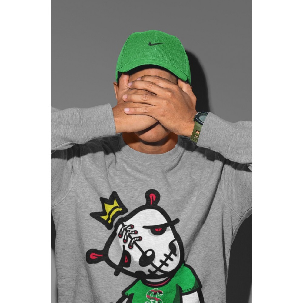 DEAD DOLLS SWEATSHIRT - AIR JORDAN 1 LUCKY GREEN