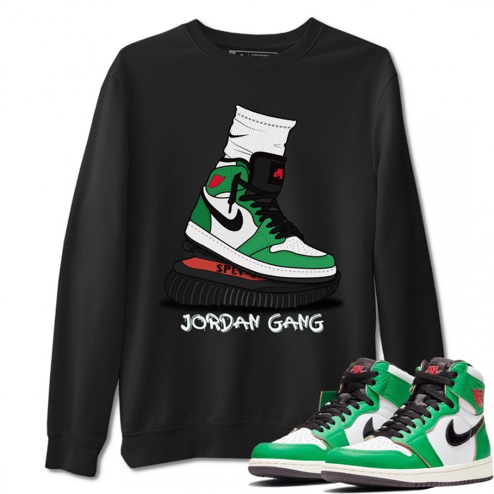 JORDAN GANG SWEATSHIRT - AIR JORDAN 1 LUCKY GREEN