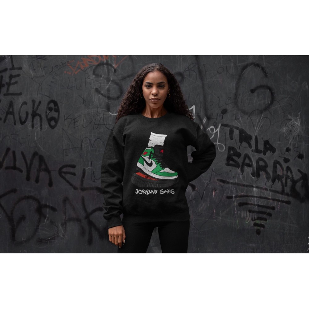 JORDAN GANG SWEATSHIRT - AIR JORDAN 1 LUCKY GREEN