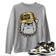 ENGLISH BULLDOG SWEATSHIRT - AIR JORDAN 1 METALLIC GOLD