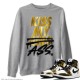 KISS MY ASS SWEATSHIRT - AIR JORDAN 1 METALLIC GOLD