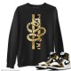 SNAKE SWEATSHIRT - AIR JORDAN 1 METALLIC GOLD