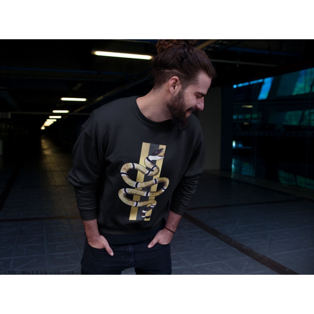 SNAKE SWEATSHIRT - AIR JORDAN 1 METALLIC GOLD