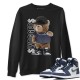 BEAR SWAGGERS SWEATSHIRT - AIR JORDAN 1 MIDNIGHT NAVY