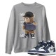 BEAR SWAGGERS SWEATSHIRT - AIR JORDAN 1 MIDNIGHT NAVY