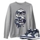 DOLLAR CAMO SWEATSHIRT - AIR JORDAN 1 MIDNIGHT NAVY