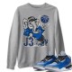 ELEPHANT SWEATSHIRT - AIR JORDAN 3 VARSITY ROYAL