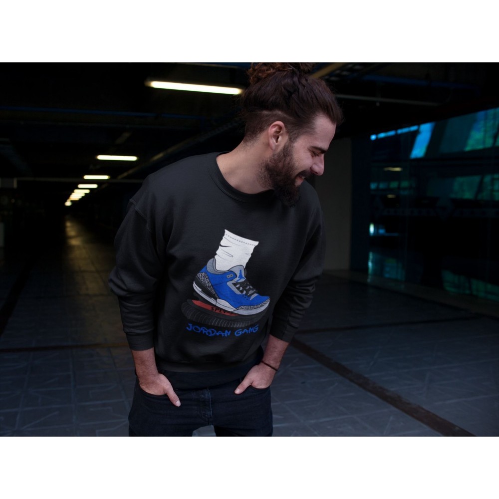 JORDAN GANG SWEATSHIRT - AIR JORDAN 3 VARSITY ROYAL