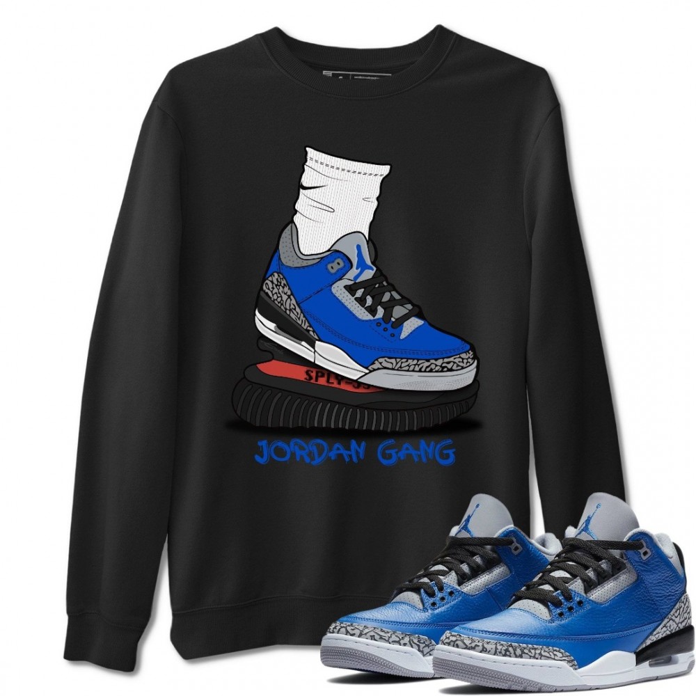 JORDAN GANG SWEATSHIRT - AIR JORDAN 3 VARSITY ROYAL