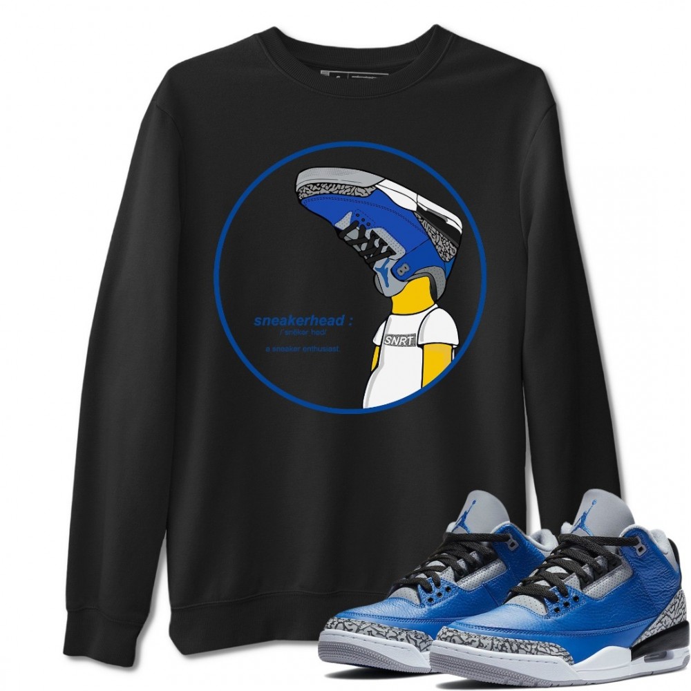 SNEAKERHEAD SWEATSHIRT - AIR JORDAN 3 VARSITY ROYAL