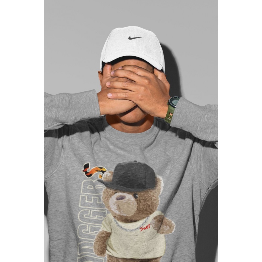 BEAR SWAGGERS SWEATSHIRT - AIR JORDAN 5 X OFF-WHITE SAIL