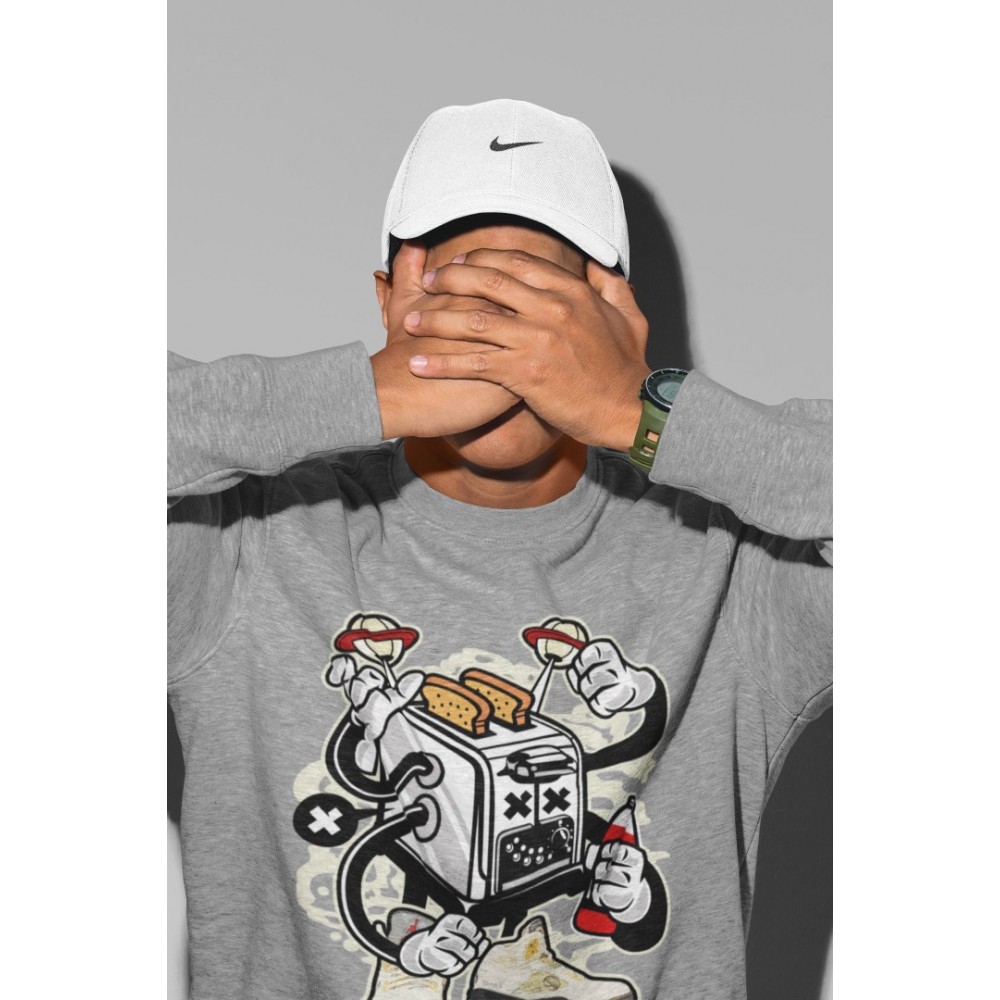 TOASTER MONSTER SWEATSHIRT - AIR JORDAN 5 X OFF-WHITE SAIL