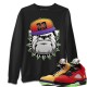 ENGLISH BULLDOG SWEATSHIRT - AIR JORDAN 5 WHAT THE