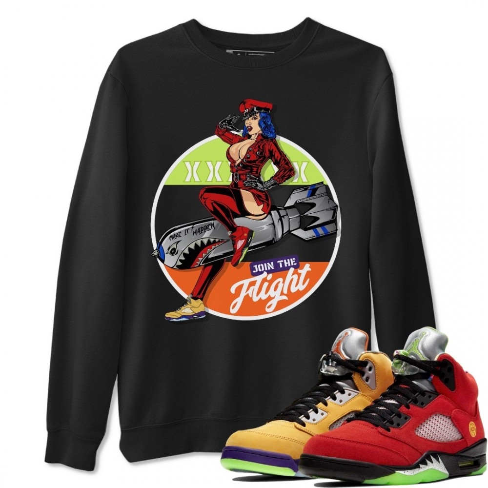 PIN UP GIRL SWEATSHIRT - AIR JORDAN 5 WHAT THE