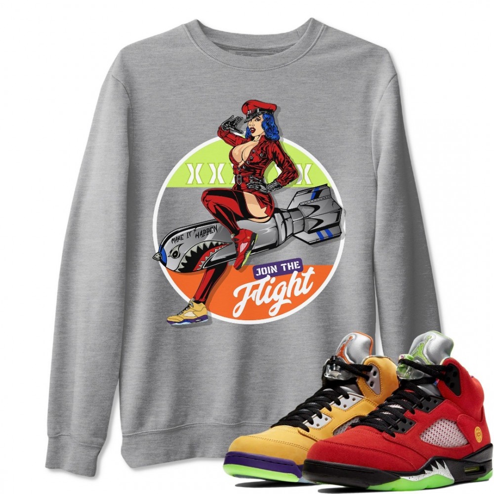 PIN UP GIRL SWEATSHIRT - AIR JORDAN 5 WHAT THE