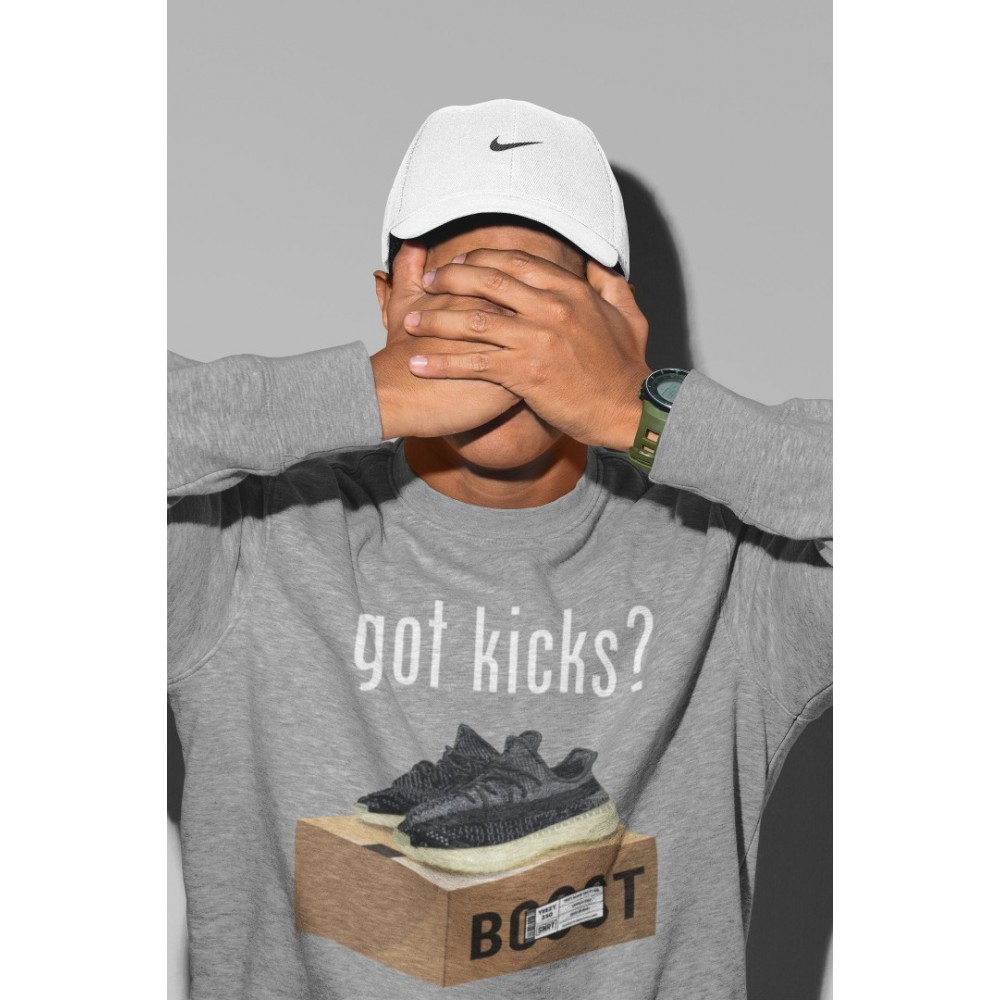 GOT KICKS SWEATSHIRT - YEEZY 350 V2 CARBON ASRIEL