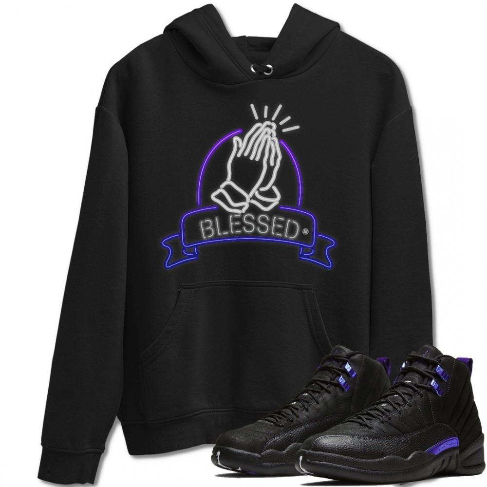 BLESSED HOODIE - AIR JORDAN 12 DARK CONCORD