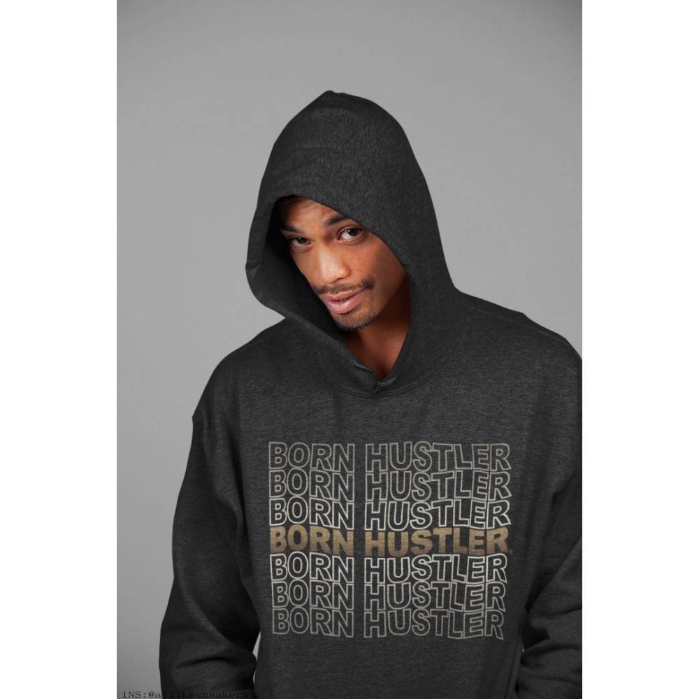 BORN HUSTLER HOODIE - AIR JORDAN 1 DARK MOCHA