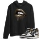 DRIPPING LIPS HOODIE - AIR JORDAN 1 DARK MOCHA