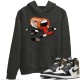 SNEAKER ADDICTION HOODIE - AIR JORDAN 1 DARK MOCHA