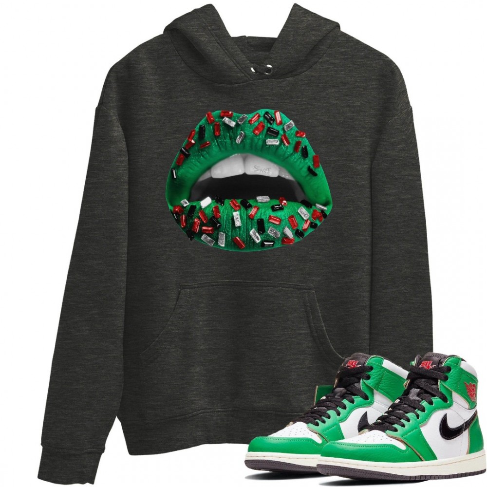 LIPS JEWEL HOODIE - AIR JORDAN 1 LUCKY GREEN