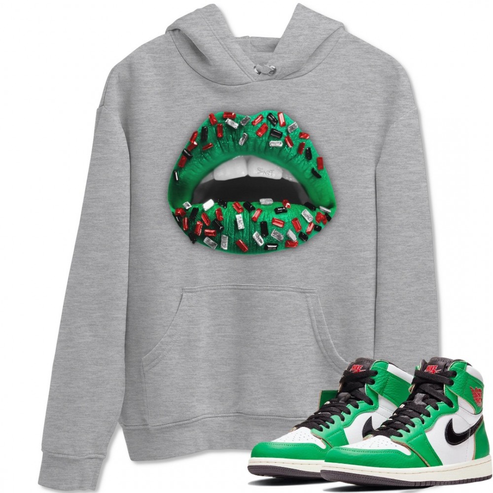 LIPS JEWEL HOODIE - AIR JORDAN 1 LUCKY GREEN