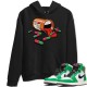 SNEAKER ADDICTION HOODIE - AIR JORDAN 1 LUCKY GREEN