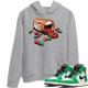 SNEAKER ADDICTION HOODIE - AIR JORDAN 1 LUCKY GREEN