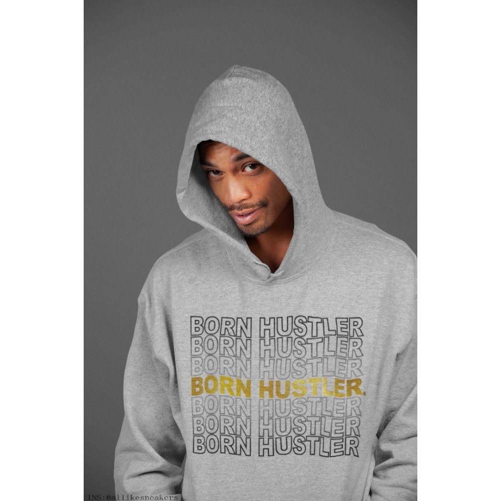 BORN HUSTLER HOODIE - AIR JORDAN 1 METALLIC GOLD