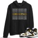 BORN HUSTLER HOODIE - AIR JORDAN 1 METALLIC GOLD