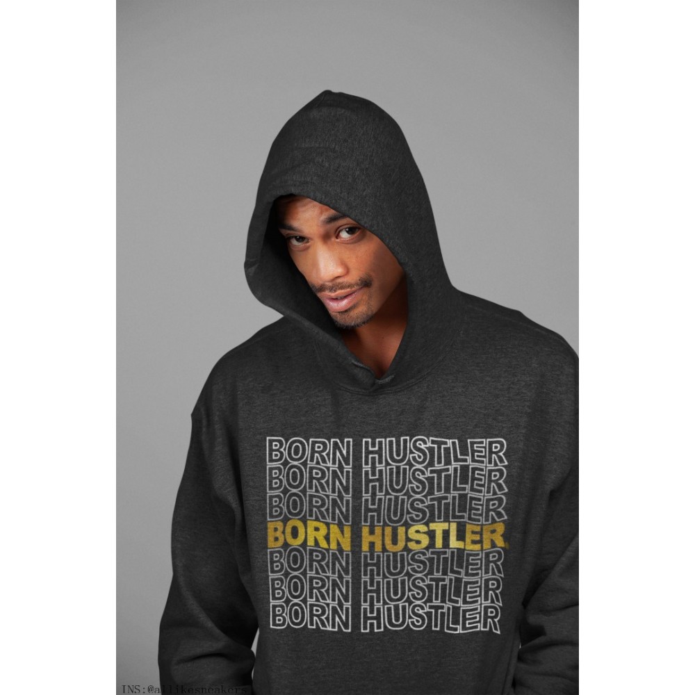 BORN HUSTLER HOODIE - AIR JORDAN 1 METALLIC GOLD