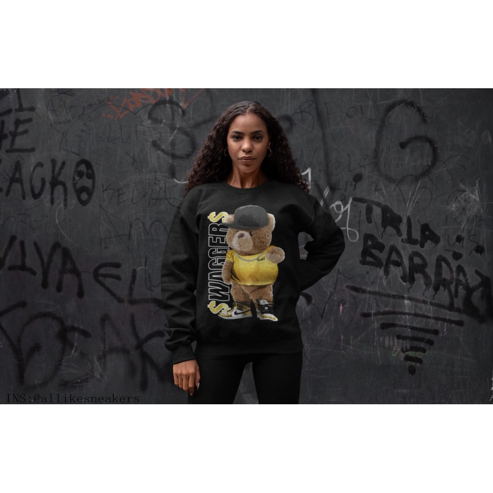 BEAR SWAGGERS SWEATSHIRT - AIR JORDAN 1 METALLIC GOLD